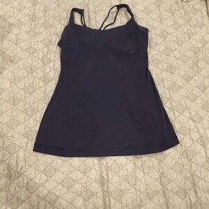 Lululemon‎ Athletica Blue Camisole Fitted Spaghetti Straps